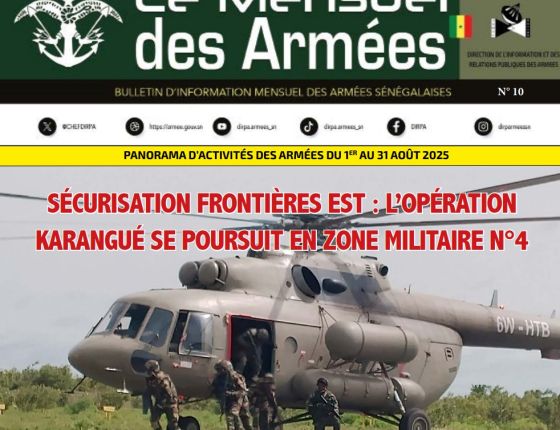 Le numéro 10 du journal "Le Mensuel des Armées sénégalaises".